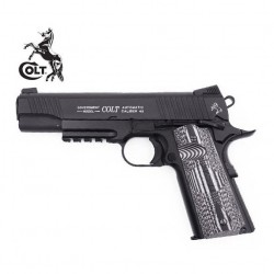 COLT Government Combat Unit 1911 Rail Gun - Pistola 6MM - Full Metal - Blow Back